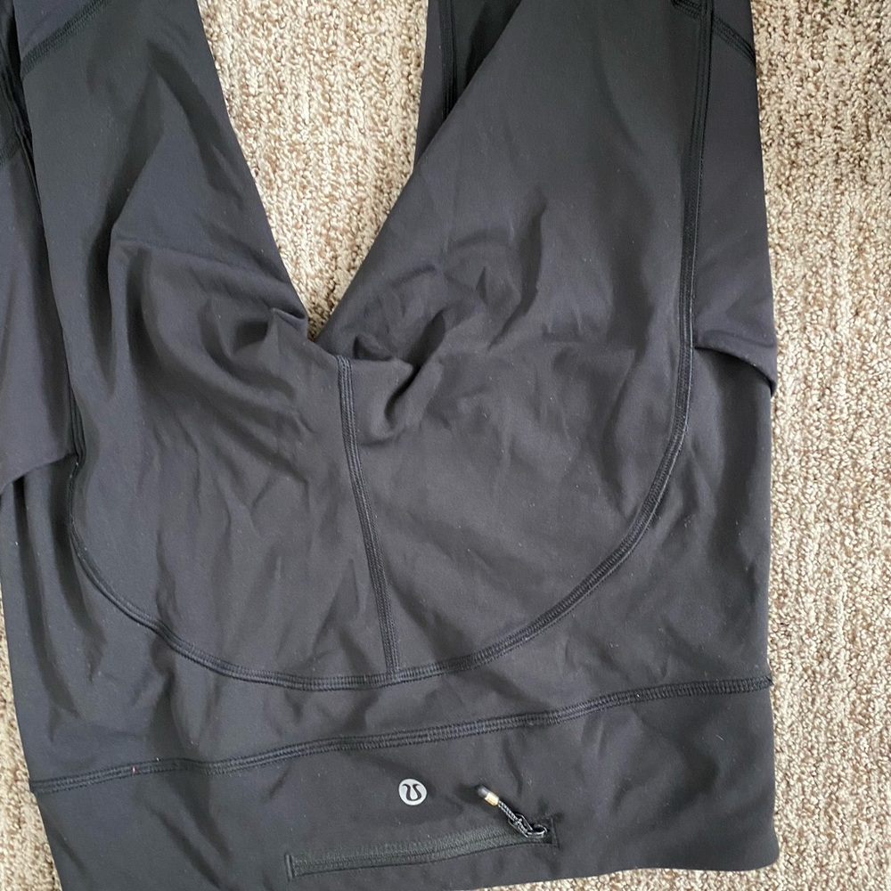 Lululemon leggings with mesh